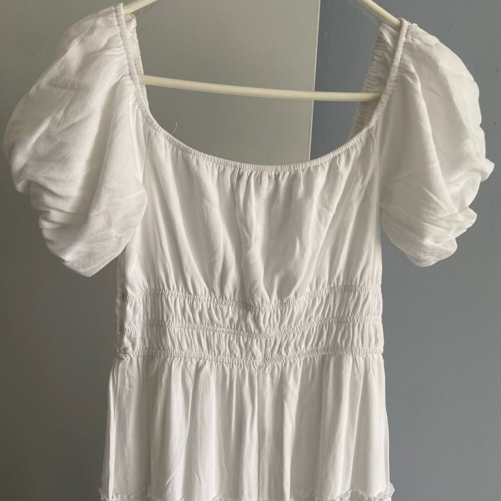 Francesca’s Trixxi White Tiered Dress Size M - Picture 6 of 8